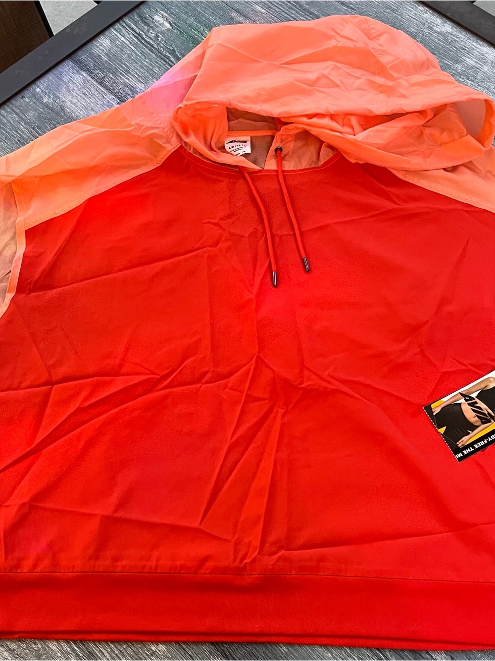 Avia Red Pullover Hoodie with Coral Hood